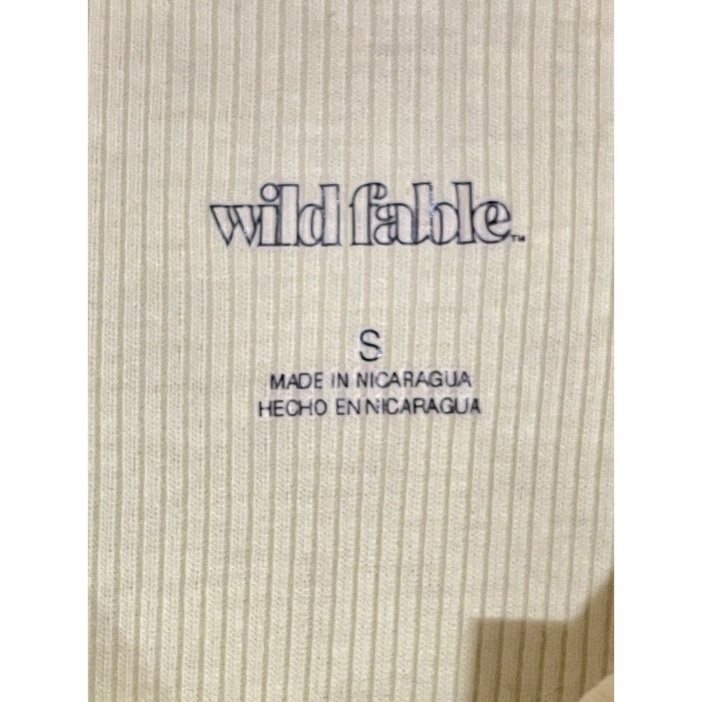 Wild Fable Tiny Tank Top – Yellow Ribbed Crop – Size Small - Picture 5 of 7